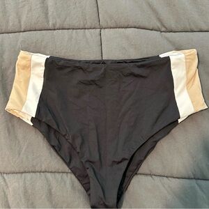 L*Space Black and Tan Bikini Bottom